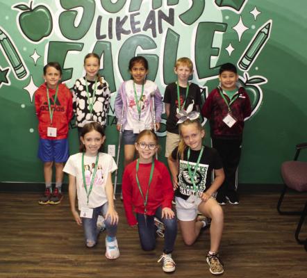 Members of the Canton Elementary School Student Council during the month of March were front row, left to right, Emily Franklin, Kennedy Simonek, and Emery Nafus; and back row, Everett Peterson, Audrey Crain, Sophia Ramirez, Will Ford, and Nathan Castillo. Photo by David Barber