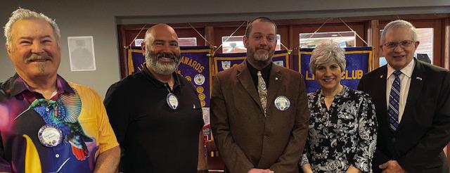 Three guest speakers were recognized by the Canton Lions Club March 20 following their presentations. Among those speaking were Van Zandt County Court at Law Judge Joshua Wintters, middle; City of Canton Municipal Court Judge Lilia Durham, second from right; and VZC Judge Andy Reese, far right. Courtesy photo